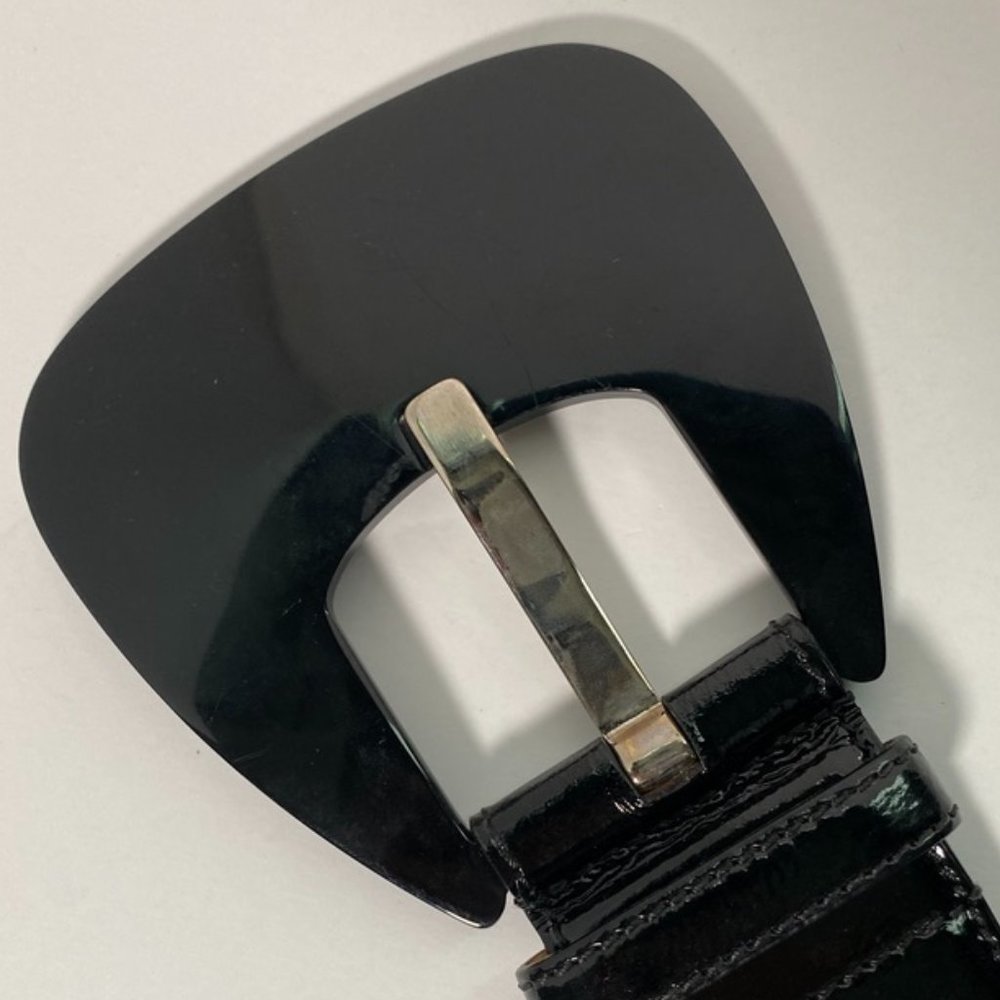 Marc Jacobs Wide Patent Leather Belt - Medium